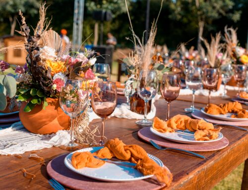 4 Different Table Arrangements at a Wedding Venue